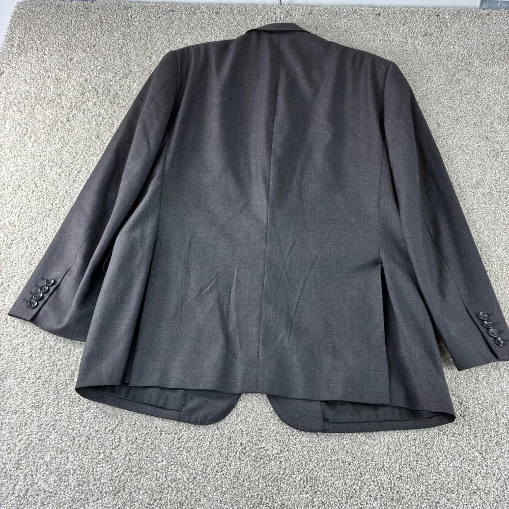 Baroni Couture 42R Charcoal Gray 100% Wool Super 150s Men's‎ Blazer Suit Jacket